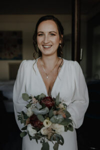 Brautstyling in Villach für Hochzeit von Marion